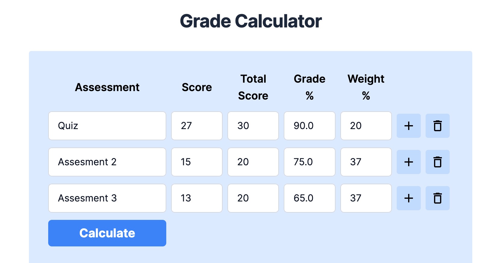 Grade Calculator